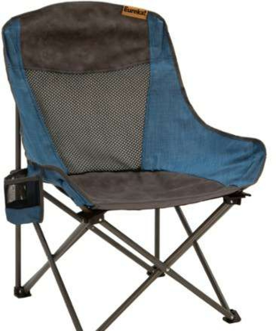 Camp Furniture * | High Quality Eureka Lowrider Chair Blue/Grey