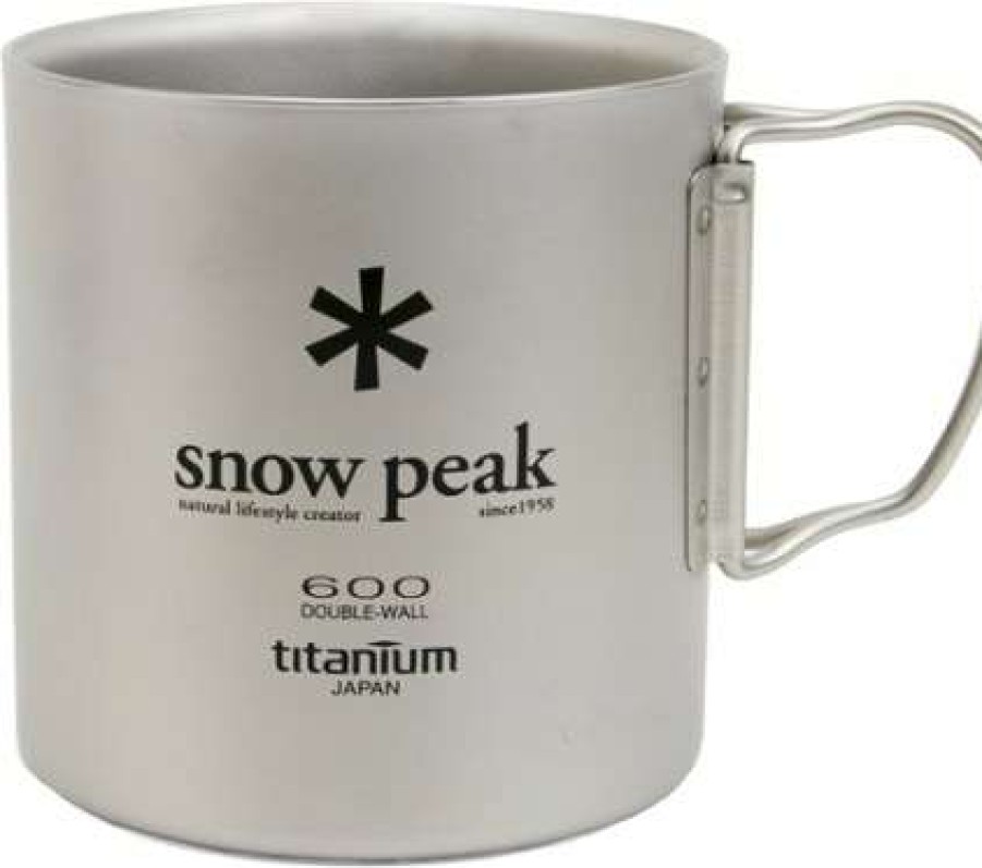 Camp Kitchen * | Outlet Snow Peak Double Wall 600 Mug Titanium