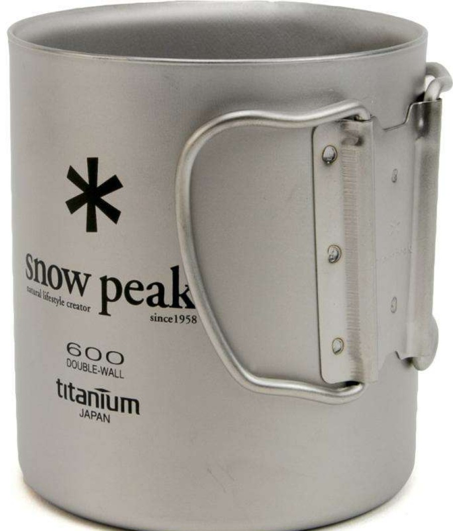 Camp Kitchen * | Outlet Snow Peak Double Wall 600 Mug Titanium