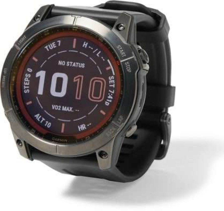 Camping And Hiking * | Outlet Garmin Fenix 7X Sapphire Solar Multisport Gps Watch