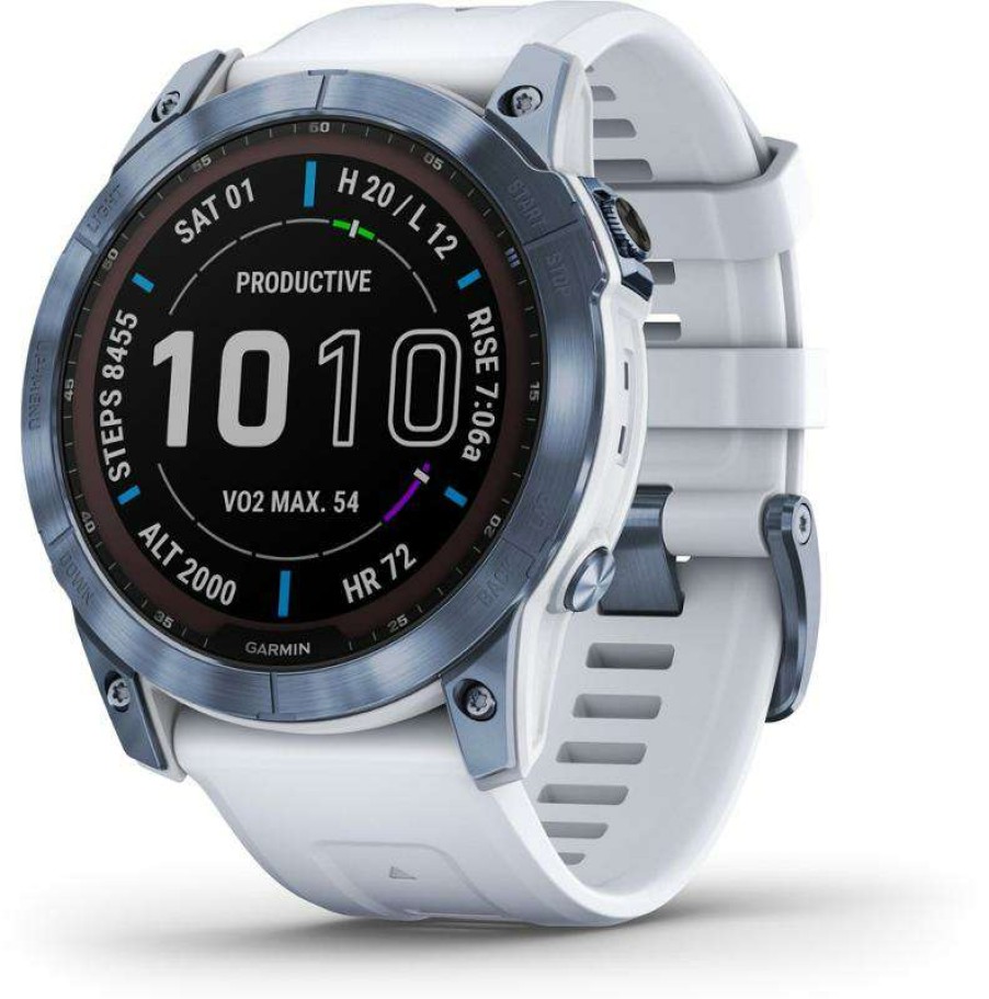 Camping And Hiking * | Outlet Garmin Fenix 7X Sapphire Solar Multisport Gps Watch