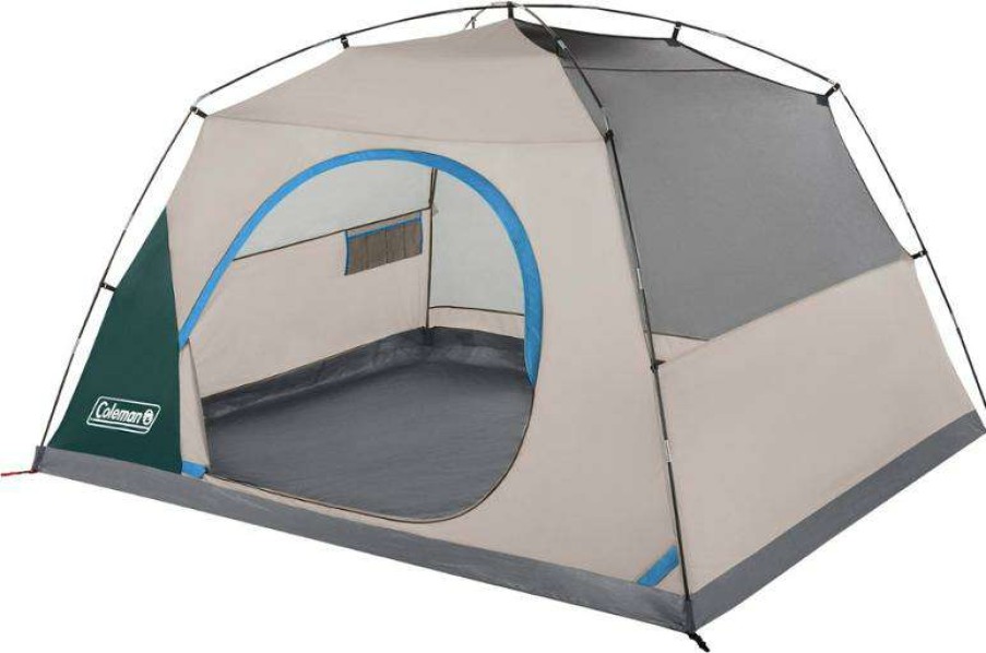 Tents * | Online Coleman Skydome 6-Person Tent Green