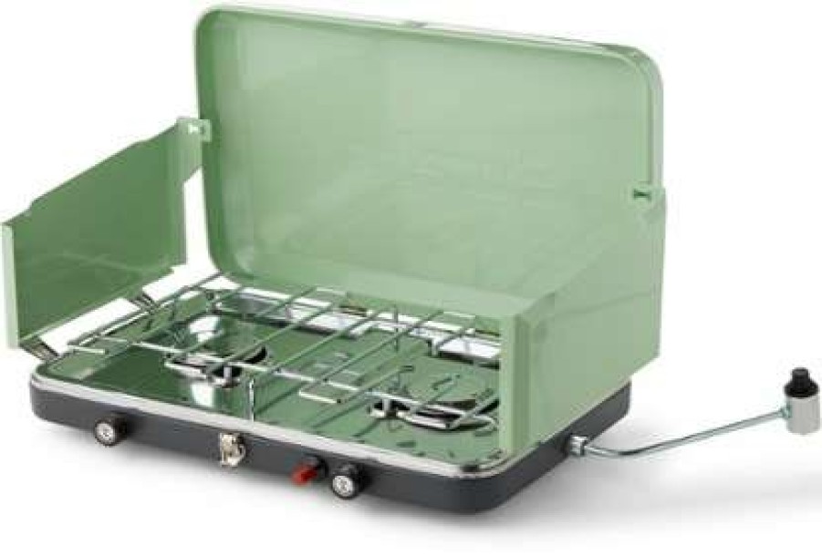 Camp Kitchen * | Shop Eureka Ignite 2-Burner Camp Stove Quiet Green