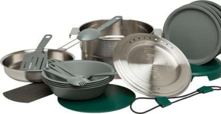 Camp Kitchen * | Outlet Stanley Adventure Base Camp Cookset 4 Stainless Steel