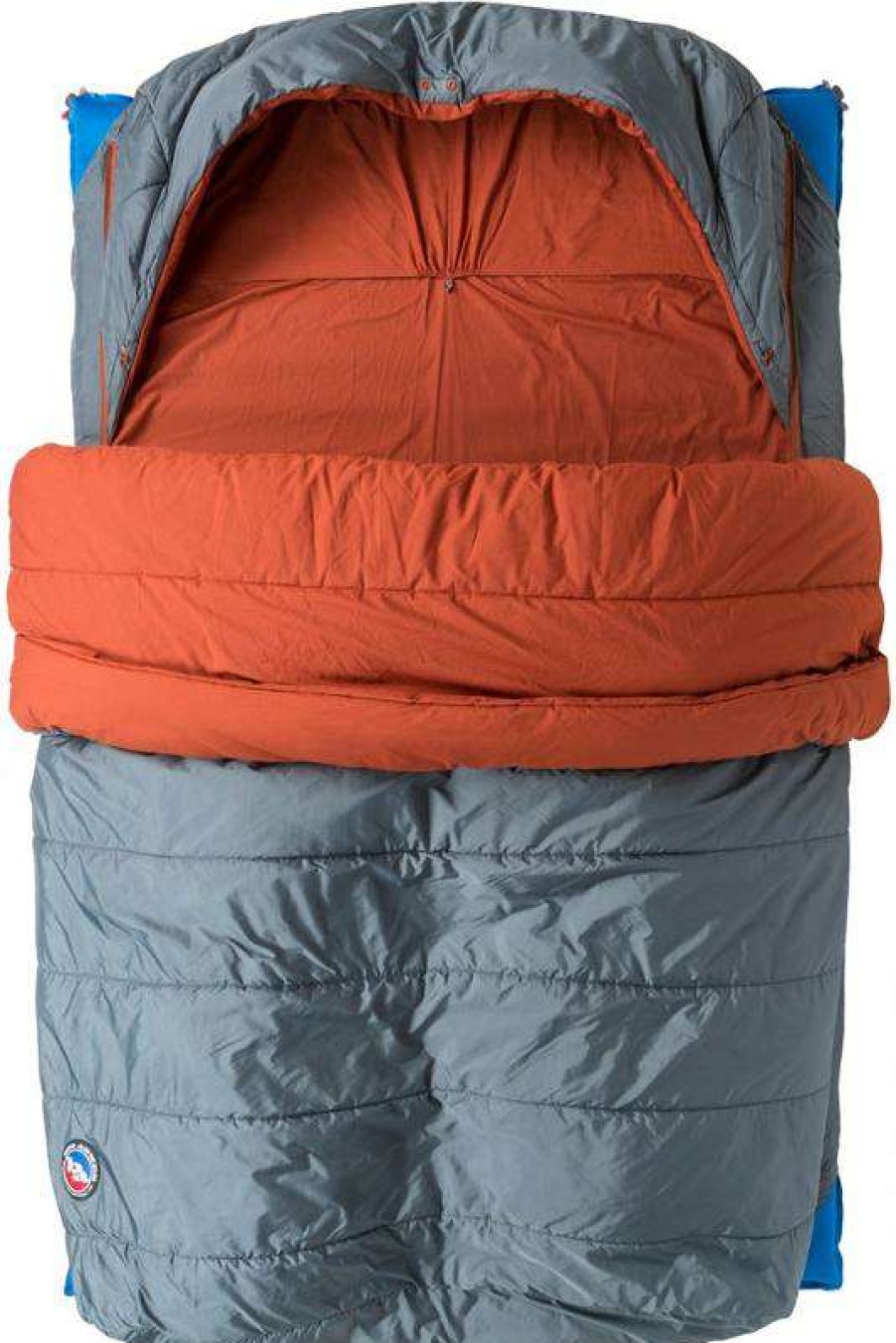 Camping And Hiking * | Outlet Big Agnes Dream Island 20 Double Sleeping Bag Slate/Orange