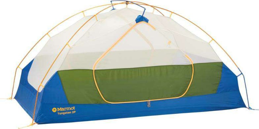 Tents * | Outlet Marmot Tungsten 2P Tent With Footprint Foliage/Dark Azure