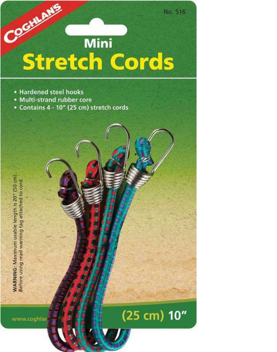 Camping And Hiking * | Cheaper Coghlan'S 5Mm Mini Stretch Cords With Hooks Package Of 4