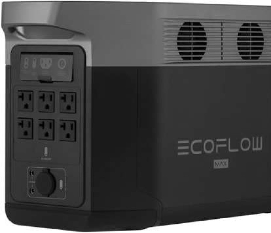 Camping And Hiking * | Shop Ecoflow Delta Max Portable Power Station Black