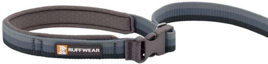 Camping And Hiking * | Shop Ruffwear Roamer Dog Leash Granite Gray