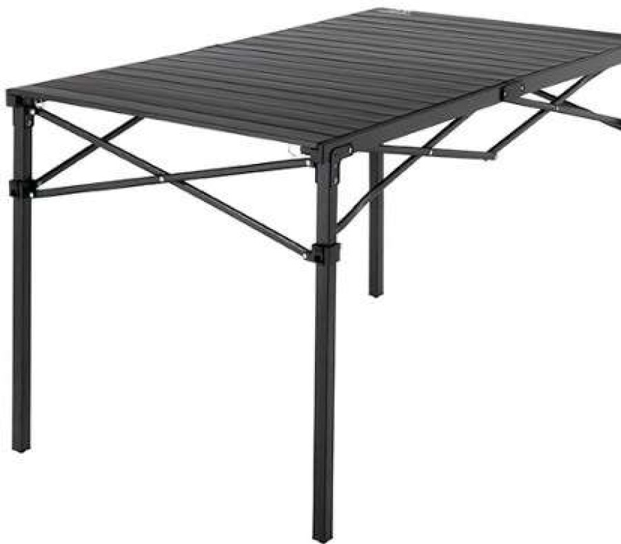 Camp Furniture * | Outlet Mountain Summit Gear Heavy-Duty Roll-Top Table Large Gray