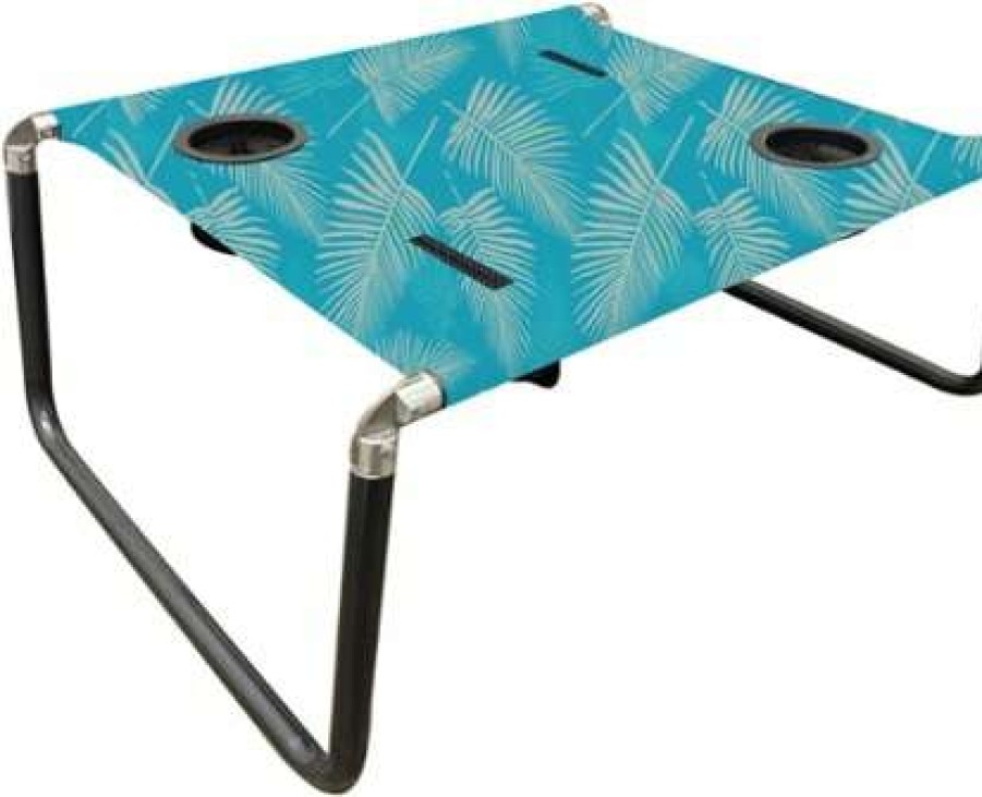 Camp Furniture * | Outlet Neso Beach Table Aqua Fronds