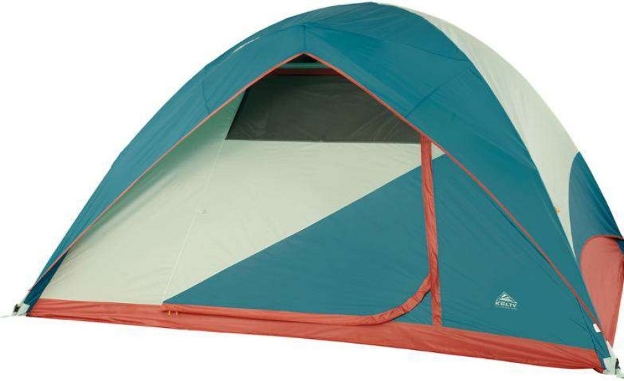 Tents * | Online Kelty Discovery Basecamp 6 Tent Laurel Green/Stormy Blue