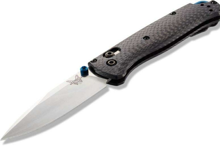 Camping And Hiking * | Online Benchmade 535-3 Carbon Fiber Bugout Knife Gray