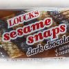 Camp Kitchen * | Outlet Loucks Sesame Snaps Dark Chocolate