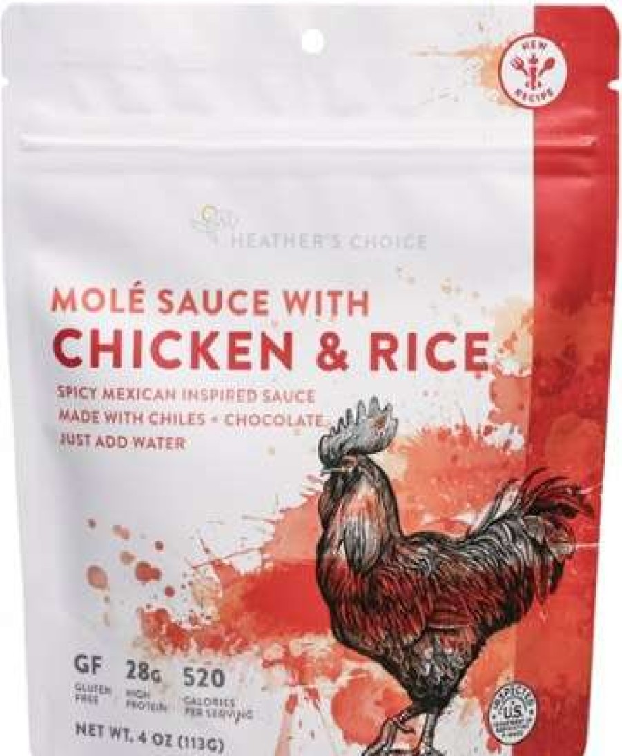 Camp Kitchen * | High Quality Heather'S Choice Chicken Mole With Rice 1 Serving