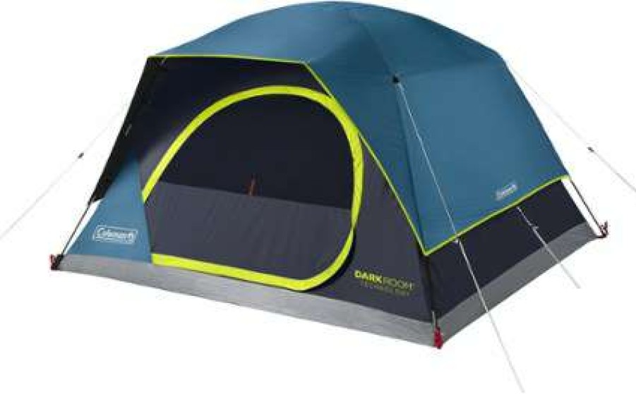 Tents * | 40%-70% Off Coleman Skydome Darkroom 4-Person Tent Blue