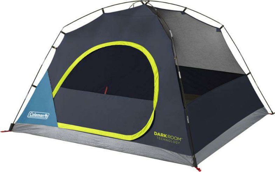 Tents * | 40%-70% Off Coleman Skydome Darkroom 4-Person Tent Blue