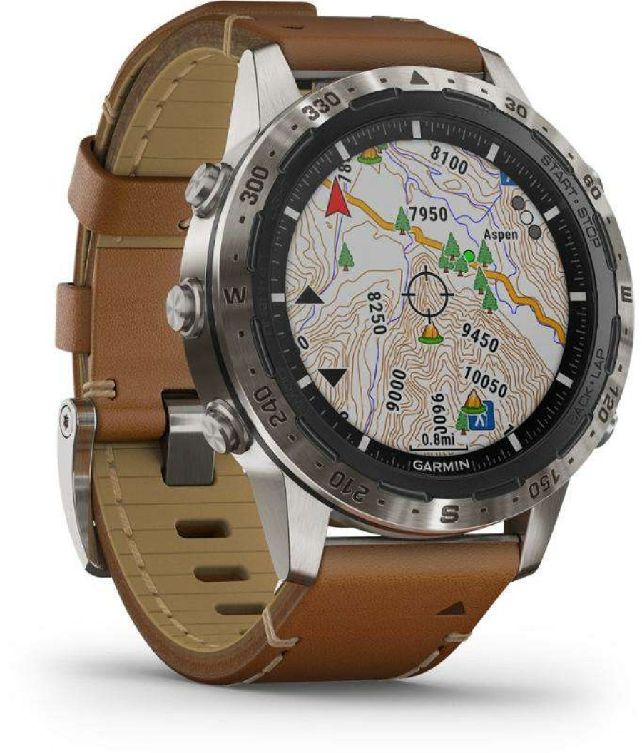 Camping And Hiking * | 40%-70% Off Garmin Marq Adventurer Watch Titanium