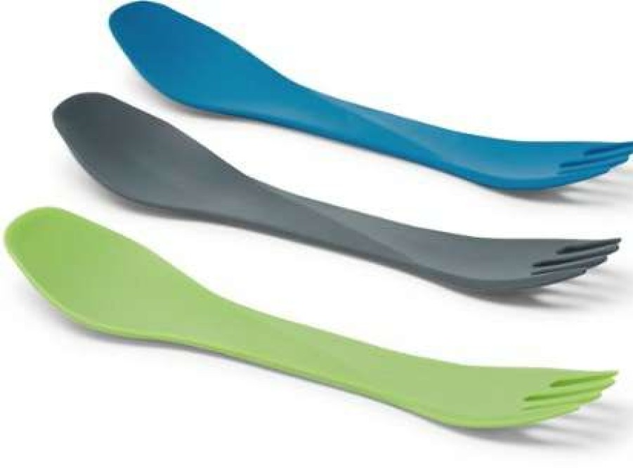 Camp Kitchen * | Outlet Humangear Gobites Uno Mini Spork Package Of 3 Gray/Blue/Green