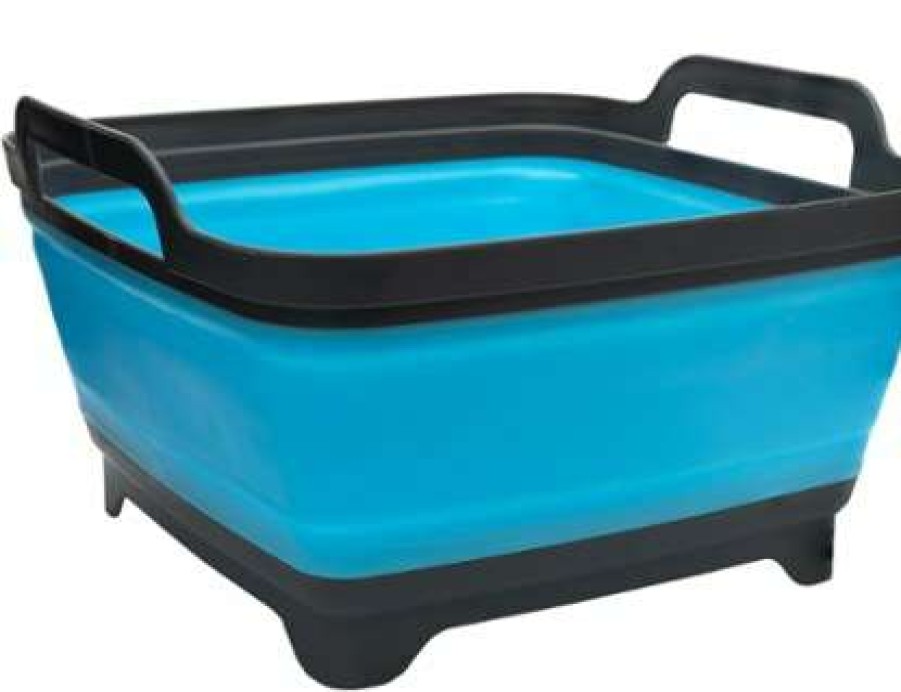 Camp Kitchen * | Shop Sol Flat Pack Collapsible Sink 8 Liters Blue