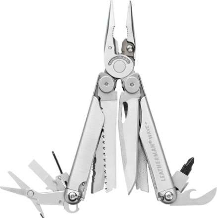 Camping And Hiking * | Shop Leatherman Wave Plus Multi-Tool Stainless Steel