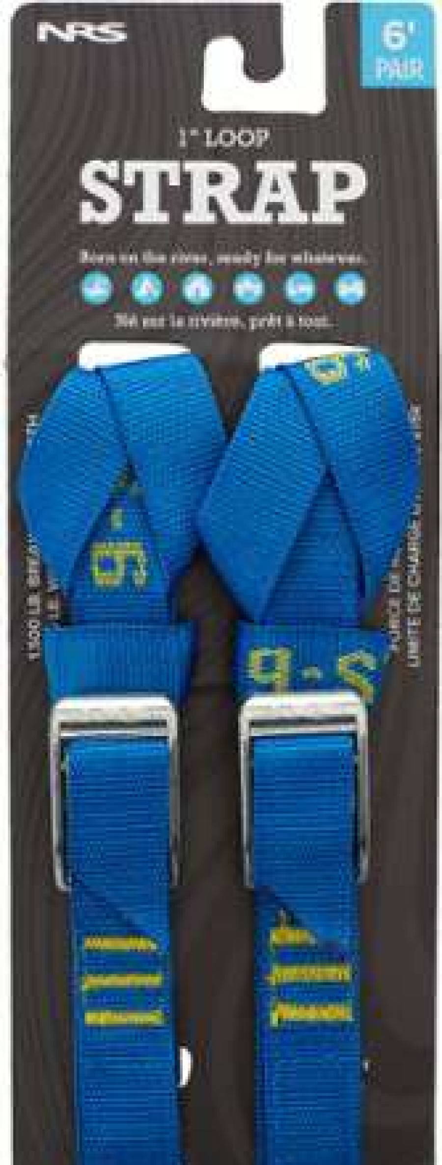 Camping And Hiking * | High Quality Nrs 6 X 1 Loop Straps Package Of 2 Iconic Blue