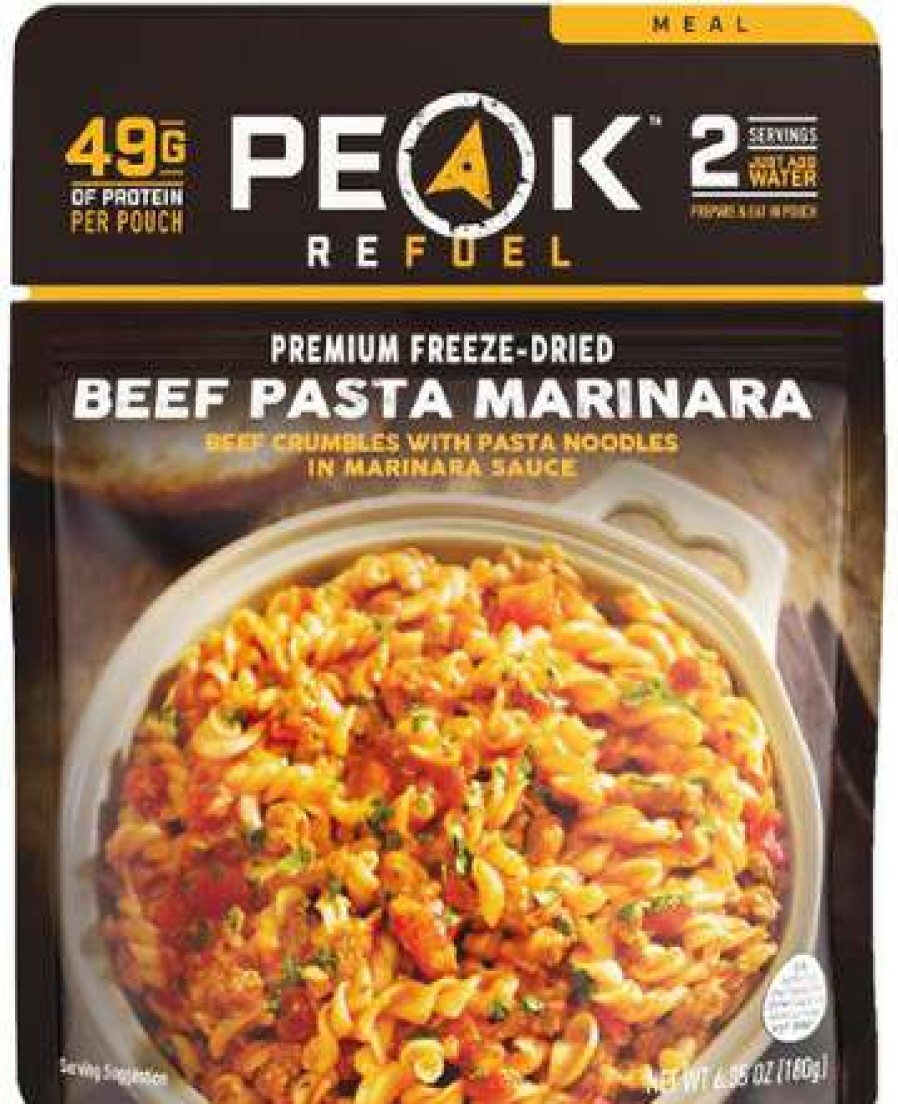 Camp Kitchen * | Online Peak Refuel Beef Pasta Marinara 2 Servings