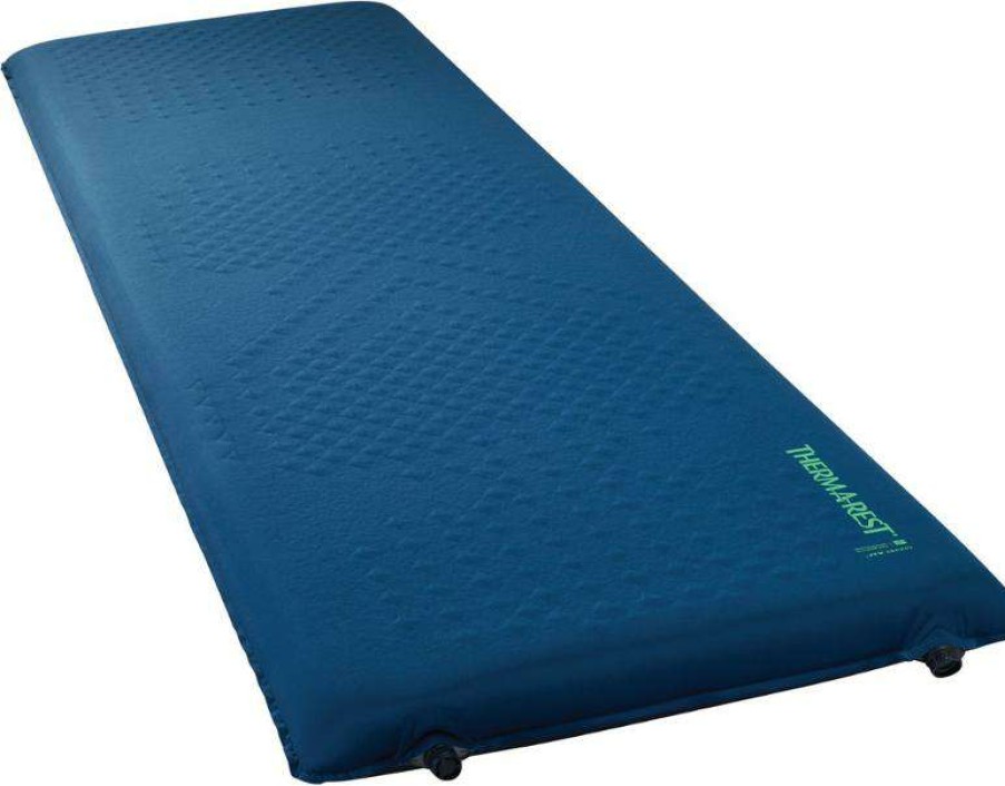 Camping And Hiking * | Online Therm-A-Rest Luxurymap Sleeping Pad Poseidon Blue