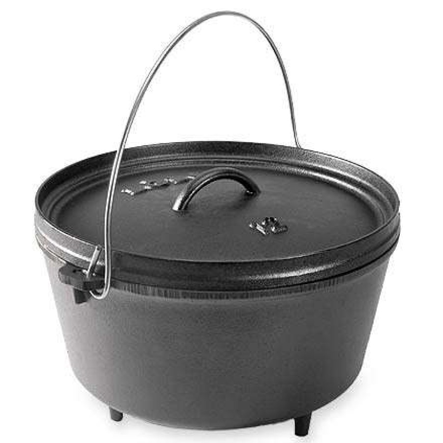 Camp Kitchen * | High Quality Lodge Deep Camp Dutch Oven 8 Qt.