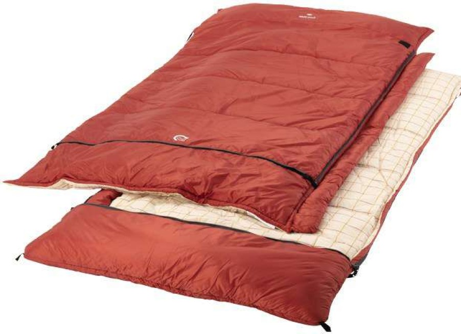 Camping And Hiking * | Shop Snow Peak Ofuton Sleeping Bag Wide Lx Red