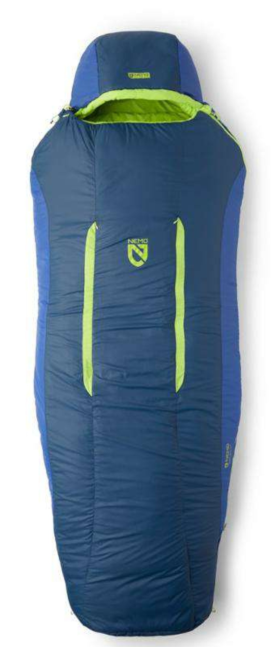 Camping And Hiking * | Outlet Nemo Forte 20 Sleeping Bag Men'S Glow/Abyss