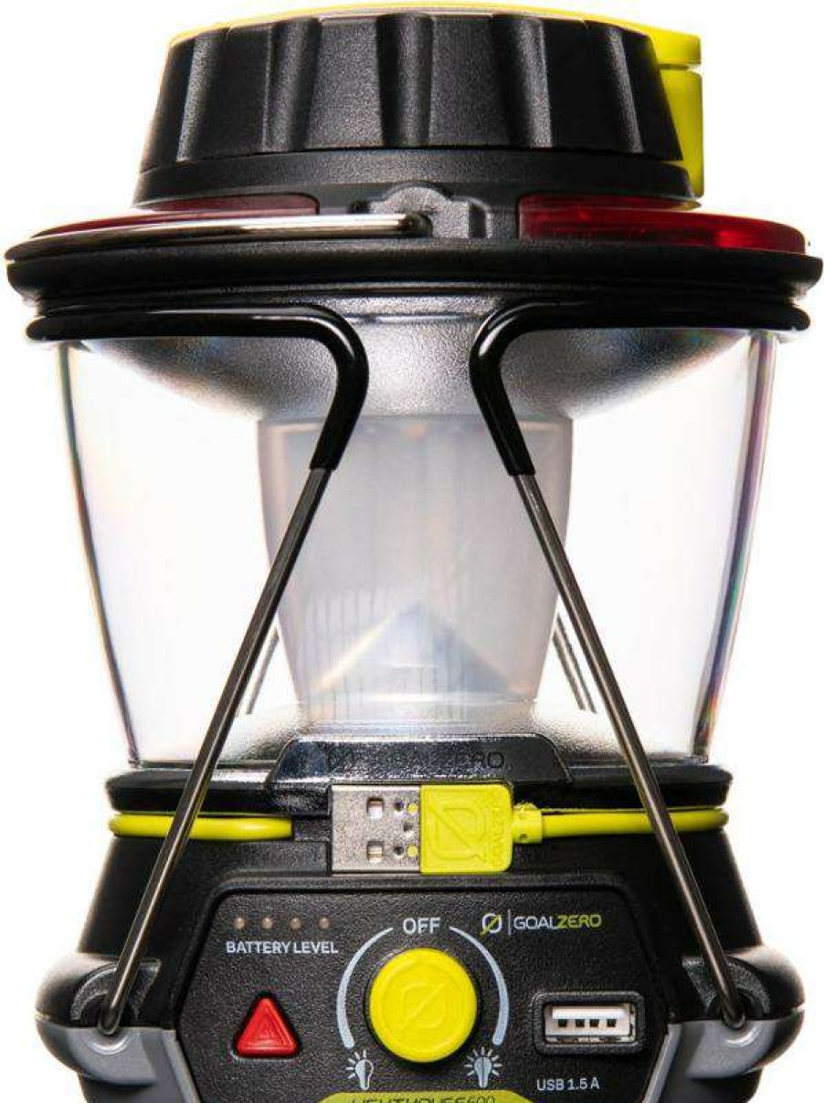 Camping And Hiking * | 40%-70% Off Goal Zero Lighthouse 600 Lantern & Usb Power Hub Black/Green