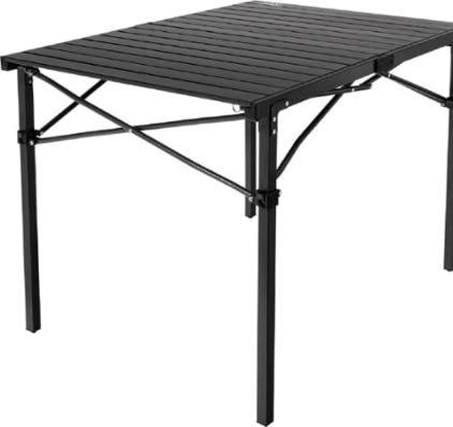 Camp Furniture * | High Quality Mountain Summit Gear Heavy-Duty Roll-Top Table Medium Gray