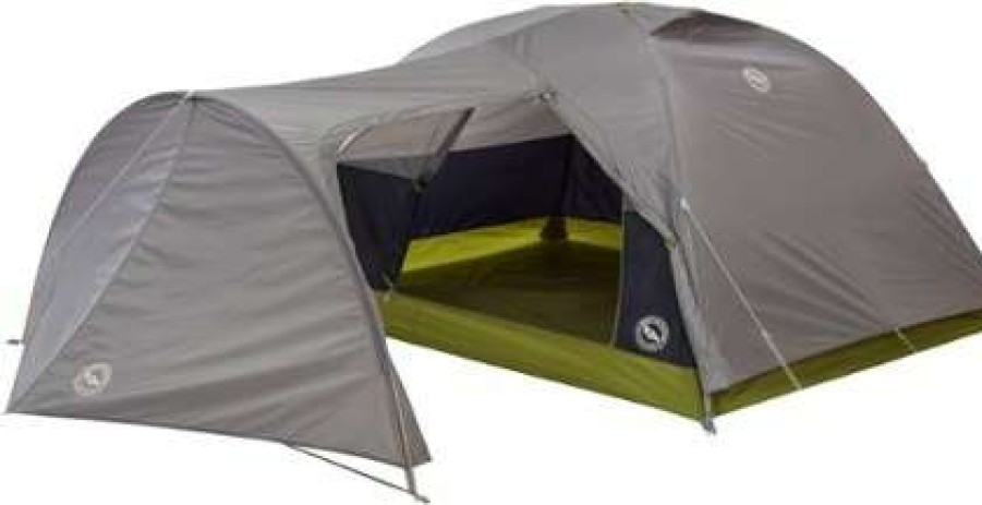 Tents * | Online Big Agnes Blacktail Hotel 3 Bikepack Tent Green/Gray