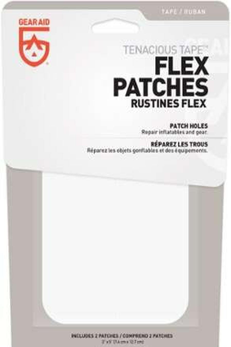 Camping And Hiking * | Cheaper Gear Aid Tenacious Tape Flex Patches Clear