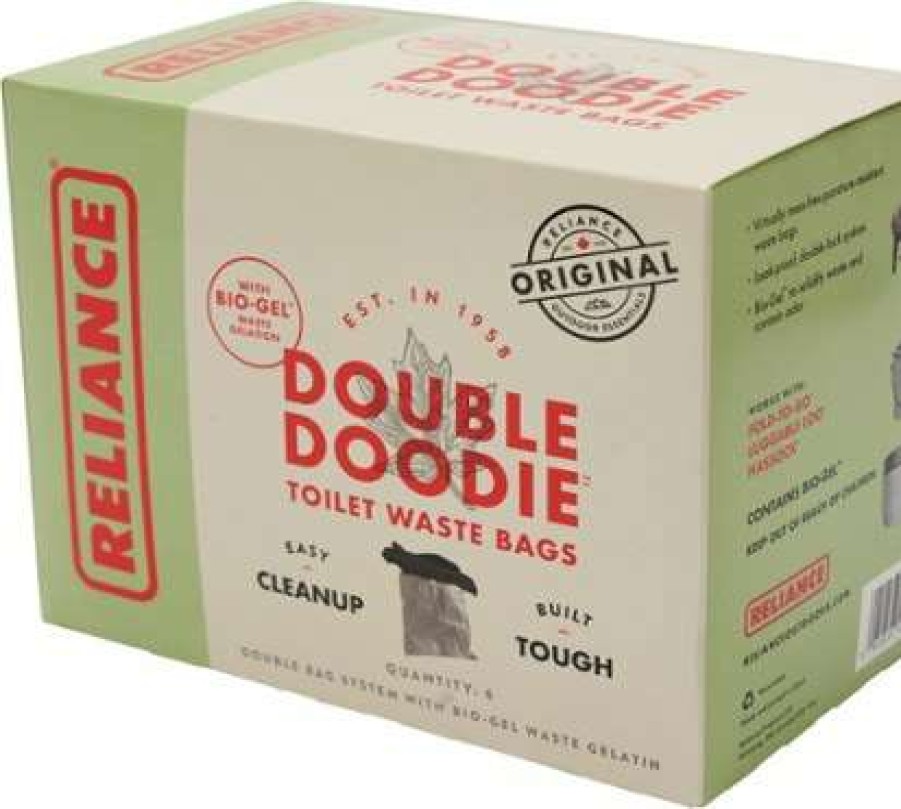 Camping And Hiking * | 40%-70% Off Reliance Double Doodie Waste Bags With Bio-Gel Grey/Black