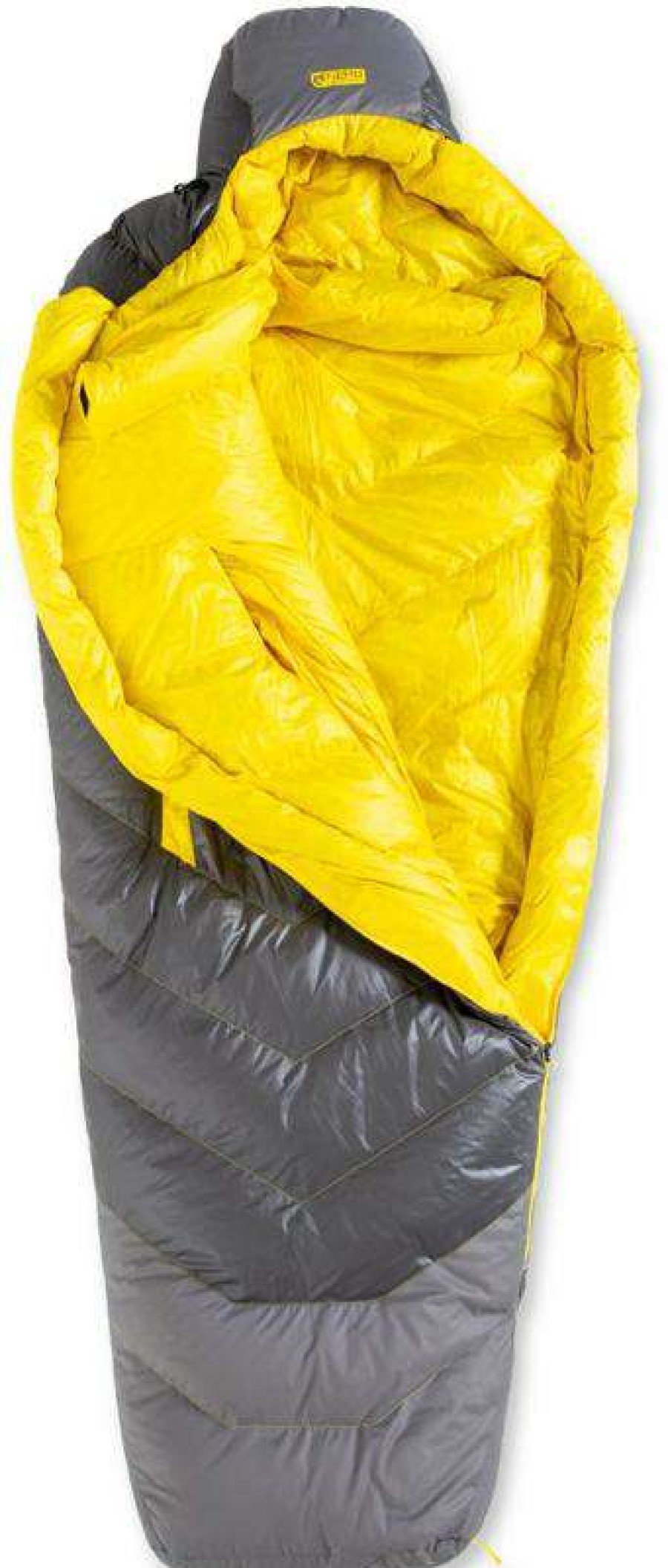 Camping And Hiking * | 40%-70% Off Nemo Sonic 0 Sleeping Bag Goodnight Gray/Goldfinch