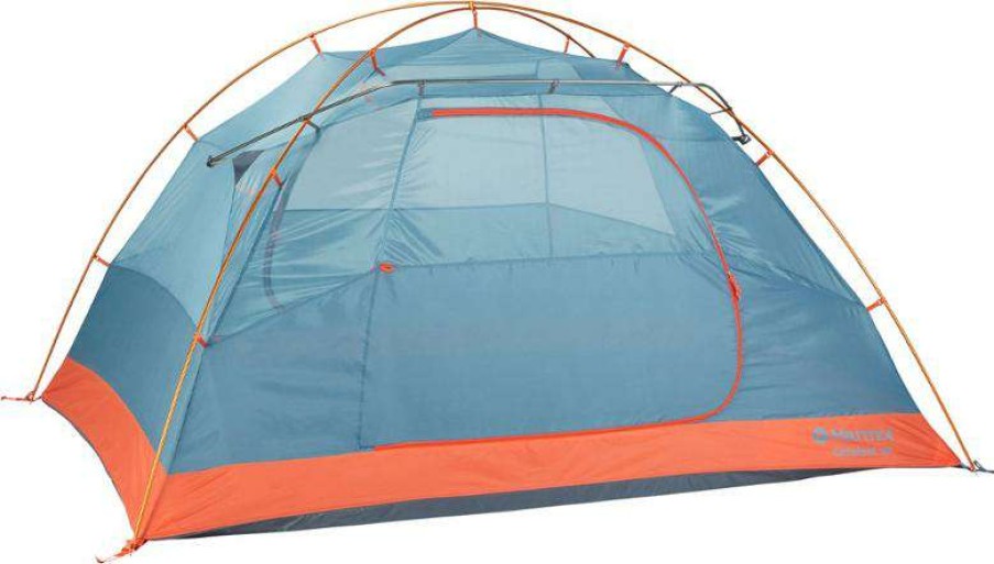 Tents * | Online Marmot Catalyst 3P Tent With Footprint Red Sun/Cascade Blue