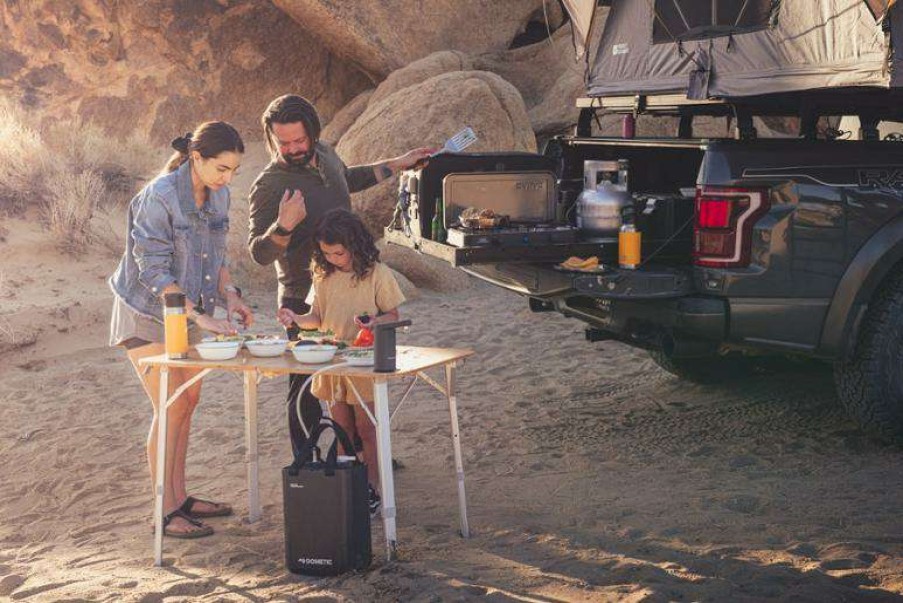 Camp Furniture * | Online Dometic Go Compact Camp Table Bamboo